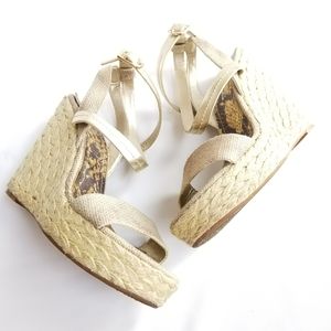 BCBG Generation Midas Espadrille Sandals Heels 8